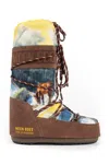 Moon Boot X Guest In Residence Postcard Icon High Boots In Brown