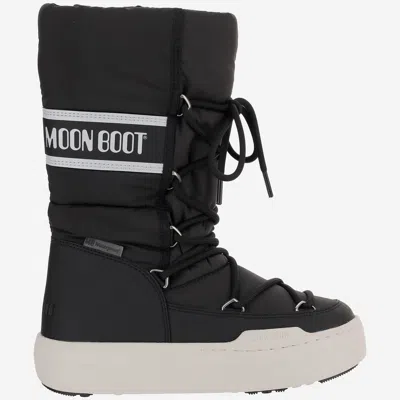 Moon Boot Kids' High Nylon Boots In Black