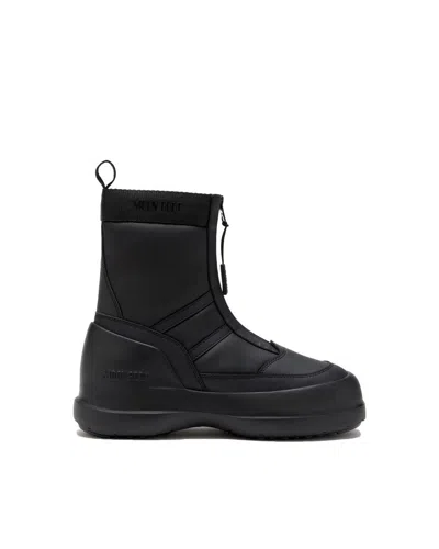 Moon Boot High-top Black Nylon Stivali Luna
