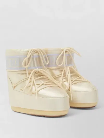 Moon Boot Icon Ankle Boot Flat Sole Round Toe
