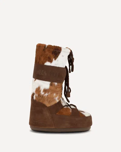Moon Boot Icon Archive 1985 Pony Hair Boots In Brown