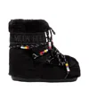 Moon Boot Icon Low Faux Fur Beads Lab69 In Black