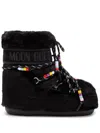 Moon Boot Icon Low Faux Fur Beads Lab69 In Schwarz
