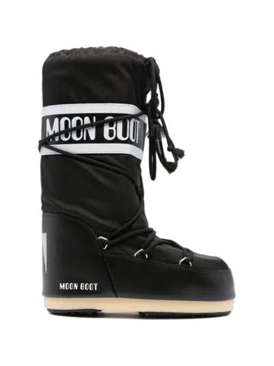 Moon Boot Icon Black Nylon Boots