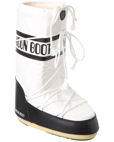 Moon Boot Two-tone Nylon And Synthetic Leather Icon Boots In Multi