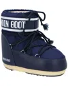 Moon Boot Womens F003 Blue Icon Low Waterproof Lace-up Nylon Snow Boots Eur 39-41/6-8 Uk