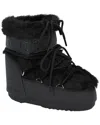Moon Boot Icon Short Faux Fur Snow Boots In Black