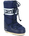 Moon Boot Classic Nylon Waterproof Snow Boots In Blue