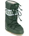 Moon Boot Ambidextrous Round Toe High Shaft Boots In Green