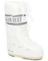Moon Boot Icon Shell And Faux Leather Snow Boots In White