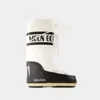 Moon Boot Icon Shell And Faux Leather Snow Boots In Black