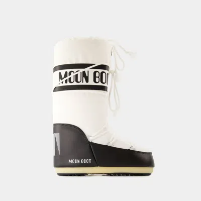 MOON BOOT BOTTES ICON - MOON BOOT - SYNTHÉTIQUE - NOIR/BLANC