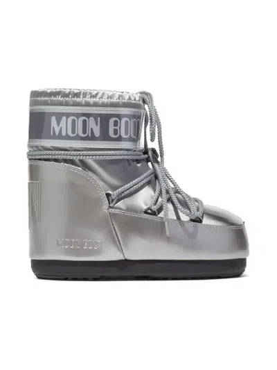 Moon Boot Kids' Icon Boots In Silver