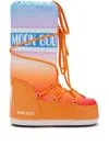 Moon Boot Icon Nylon Ankle Snow Boots In Orange