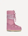 Moon Boot Icon Logo-print Lace-up Boots In Pink
