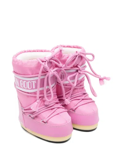 Moon Boot Kids' Icon Boots In Pink