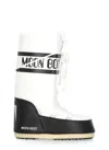 Moon Boot Icon Shell And Faux Leather Snow Boots In White
