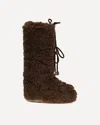 Moon Boot Icon Curly Extra Snow Boots In Brown