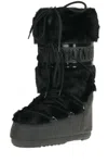 Moon Boot Icon Faur Fur High Winter Boots In Black