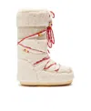 Moon Boot Icon Faux-fur Beads Boots And Ankle Boots In White