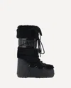 Moon Boot Icon Faux Fur Boots In Black