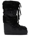 Moon Boot Icon Faux Fur Boots In Black