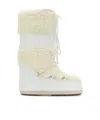 Moon Boot Icon Faux-fur Lace-up Snow Boots In White