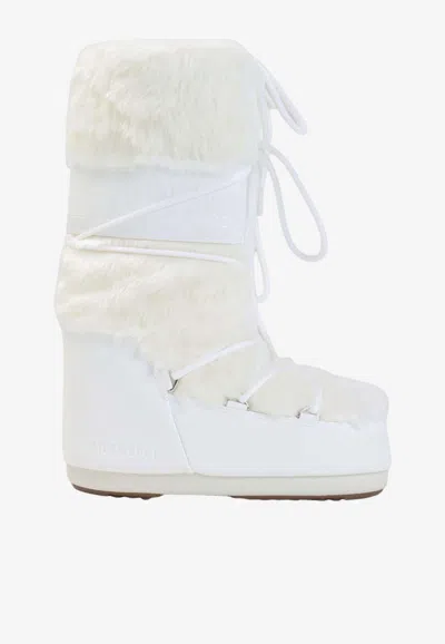 MOON BOOT ICON FAUX FUR MID-CALF SNOW BOOTS