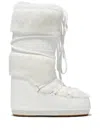 Moon Boot Women's Icon Faux Fur Knee-high Boots White In White
