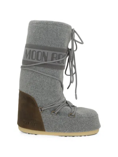 Moon Boot Icon Felt Nubuck Boots In Multi