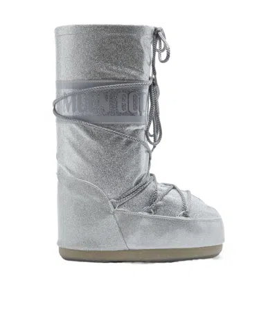 MOON BOOT MOON BOOT ICON GLITTER PADDED SNOW BOOTS