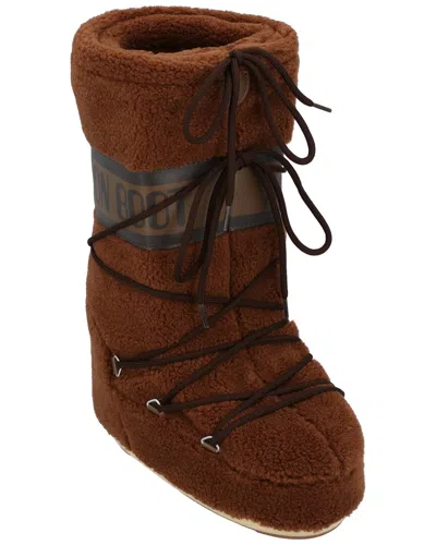 Moon Boot Icon Fleece Boot In Brown