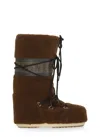 Moon Boot Icon Fleece Boots In Brown