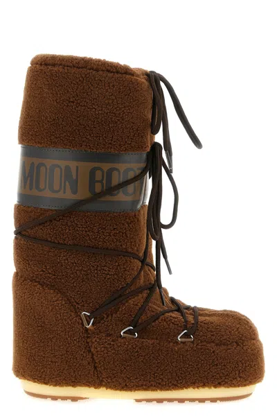 Moon Boot 'icon Fleece' Boots In Brown