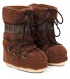 Moon Boot Icon Fleece Snow Boots In Brown