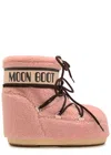 Moon Boot Icon Low Fleece Pink Snow Boot In Pink