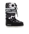 Moon Boot Icon Floral-print Boots In Black