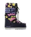Moon Boot Girls Icon Flower Boots In Black
