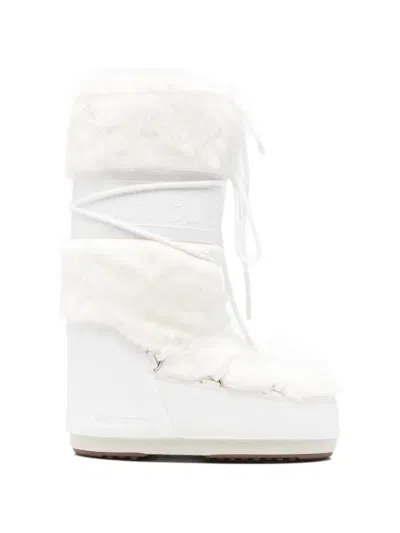 Moon Boot Icon Fur-trim Lace-up Snow Boots In Multi