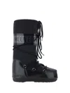 Moon Boot -inspired Mini Boots For Women In Black