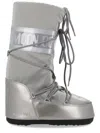 Moon Boot Mb Icon Glance Woman Boot Light Grey Size 8-9.5 Polyamide, Polyester, Pvc - Polyvinyl Chlo In Gray