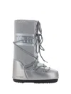 Moon Boot Icon Glance Boot In Nylon In Silver