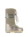Moon Boot Stivale Icon Glance Platino In Raso In Neutral