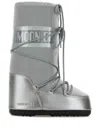 Moon Boot Mb Icon Glance Woman Boot Light Grey Size 8-9.5 Polyamide, Polyester, Pvc - Polyvinyl Chlo In Gray
