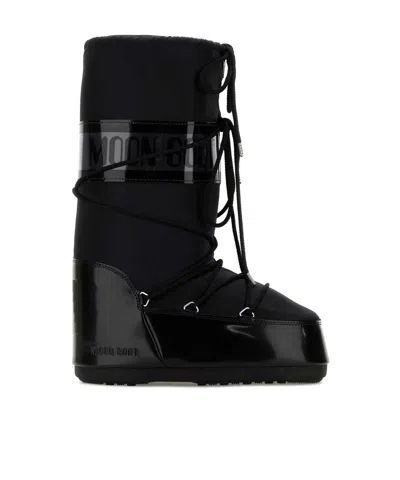 Moon Boot Icon Glance Lace-up Snow Boots In Black