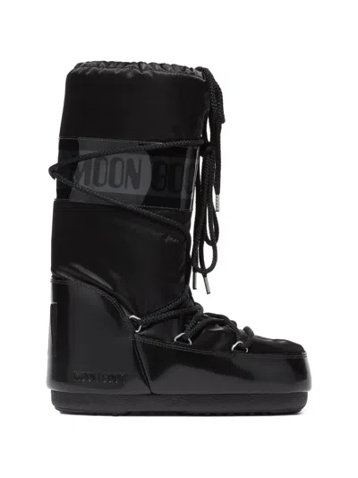 Moon Boot Kids' Icon Glance Logo Boots In Black