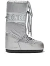 Moon Boot Waterproof Padded Knee High Boots Platform Sole In Gray