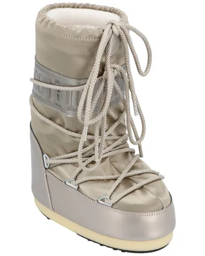 Moon Boot Icon Glance Satin Boot In Yellow