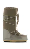 Moon Boot Icon Glance Satin Boots In Green