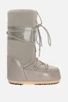 Moon Boot Icon Glance Satin High-top Snow Boots In Gray